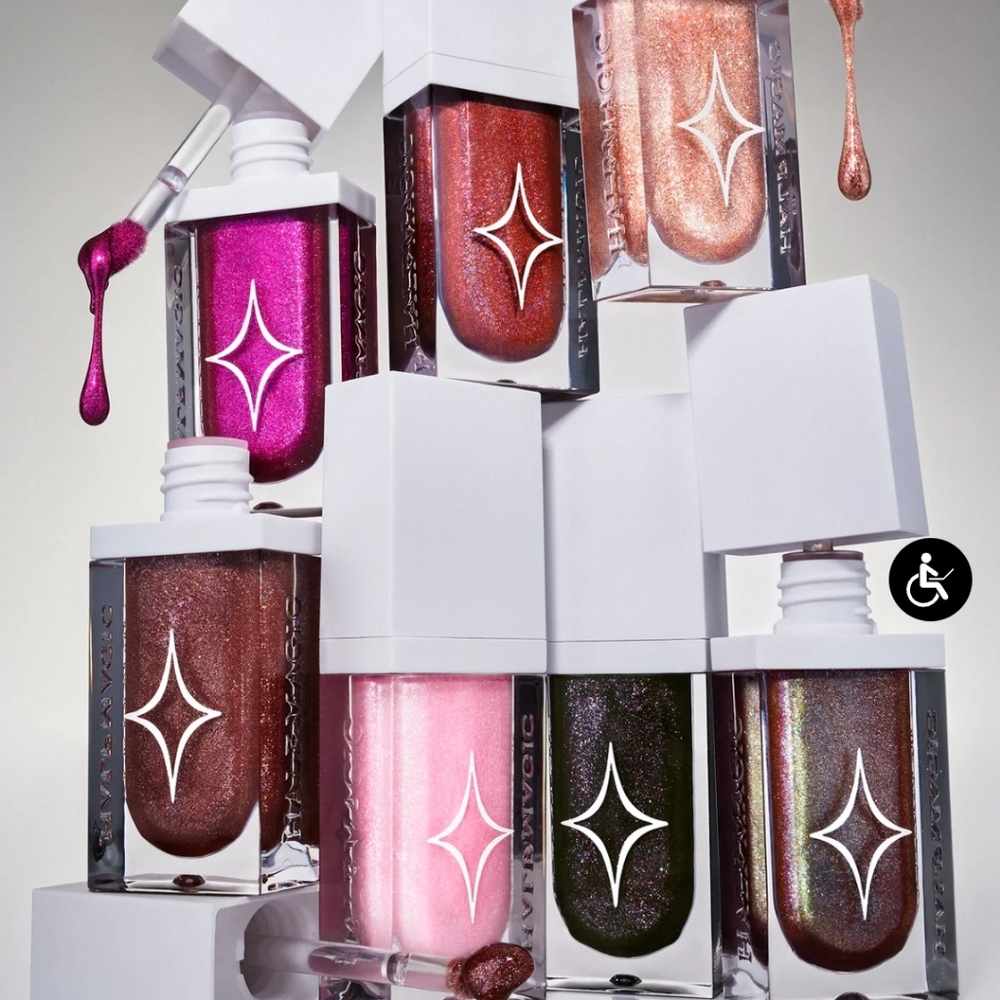 HALF MAGIC Drip Glitter Lip Gloss "No  Fux Fuchsia" - Picture 9 of 9